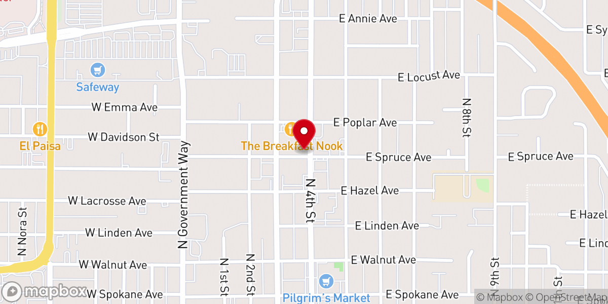 Map showing location of Real Life Ministries Coeur d'Alene