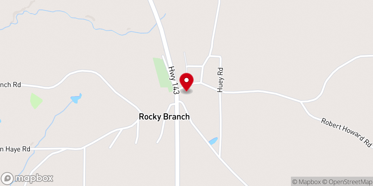 Map showing location of Pleasant Hill Baptist Church