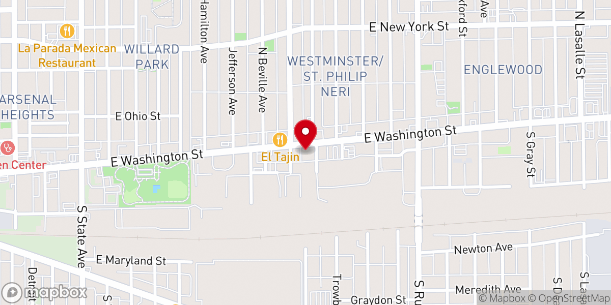 Map showing location of Christ Youth Bible Club Inc