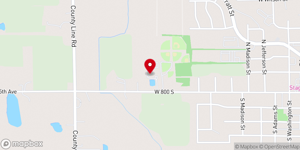 Map showing location of Hebron Christian Academy