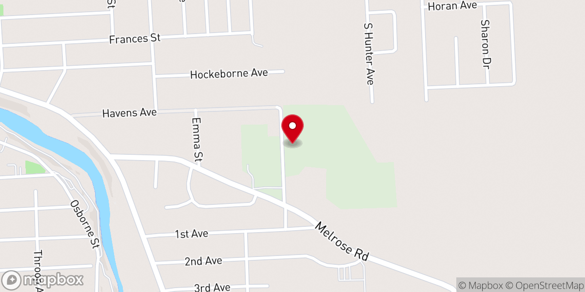 Map showing location of Dickman Farms