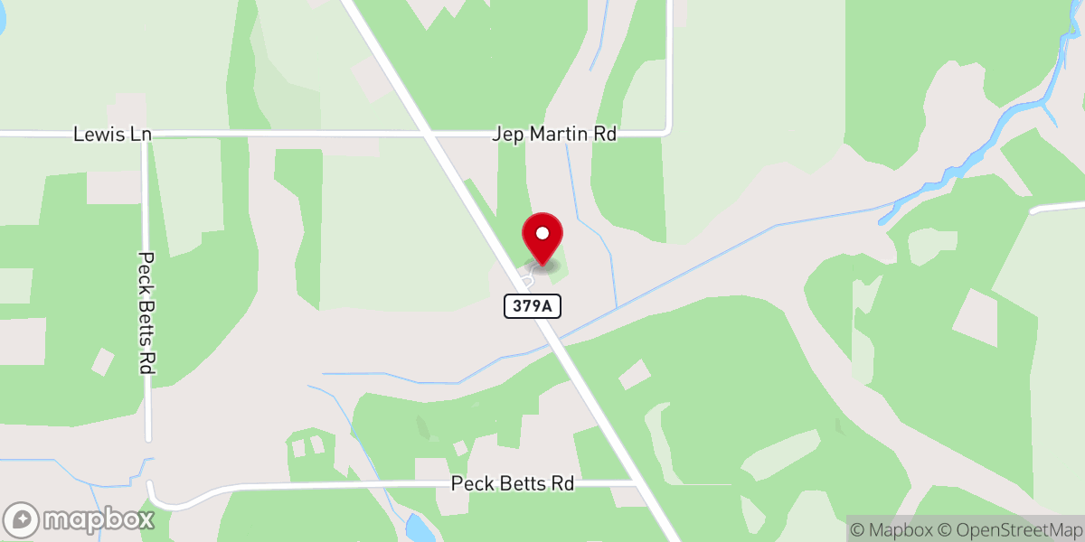 Map showing location of Mt. Zion Baptist Church