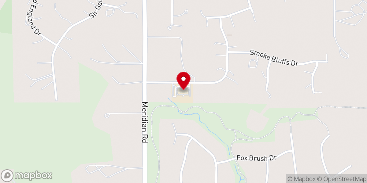 Map showing location of Aspen Ridge Church