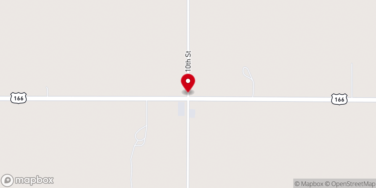 Map showing location of Blue Mound Church