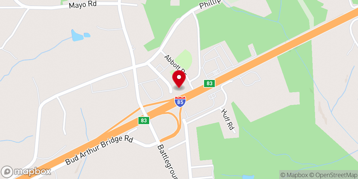 Map showing location of Mount View Church