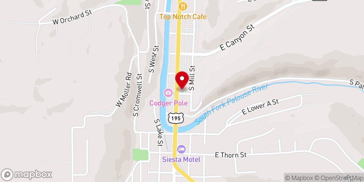 Map showing location of Plymouth Congregational Church
