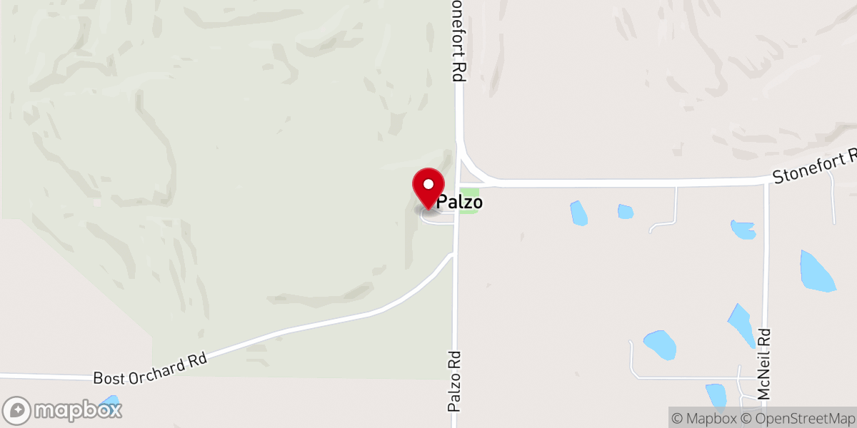 Map showing location of Springhill Church