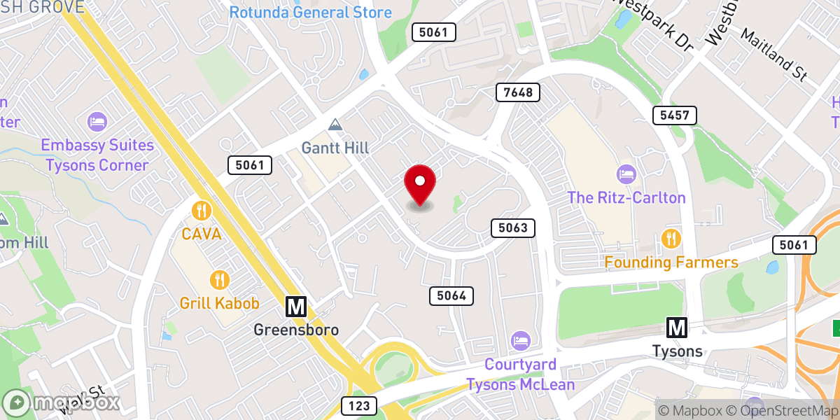 Map showing location of Onelife Fitness - Tysons