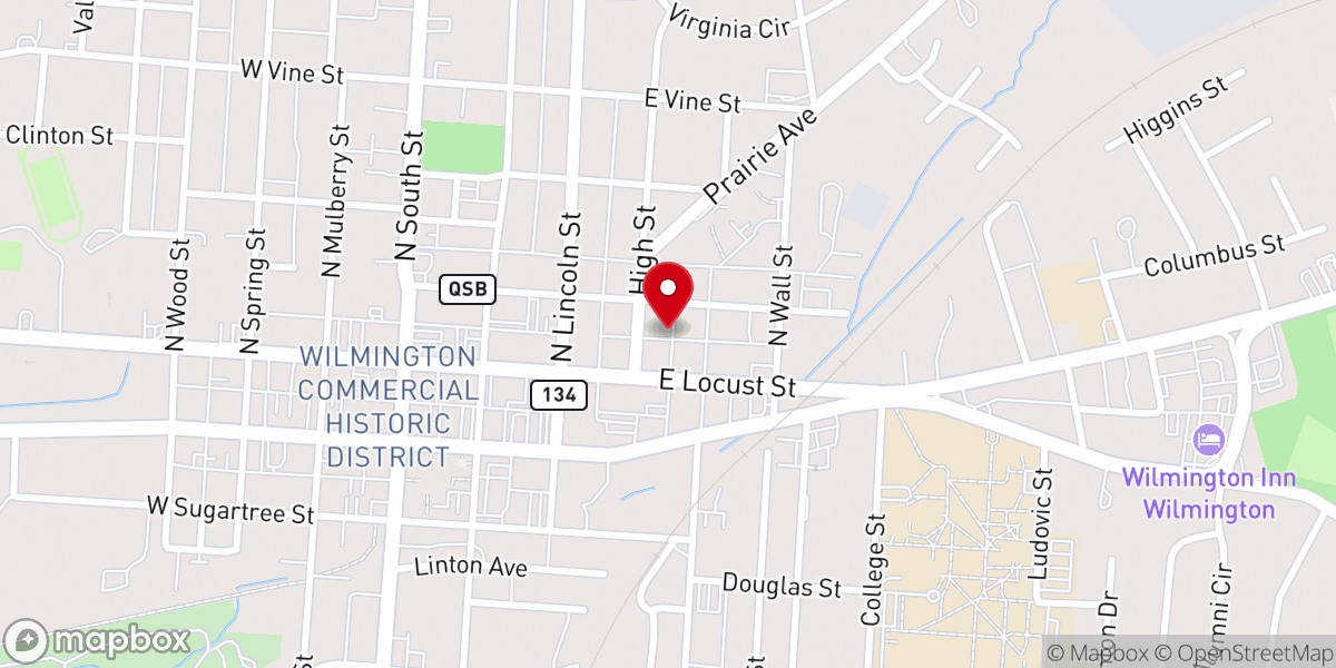 Map showing location of Church of Christ in Christian Union
