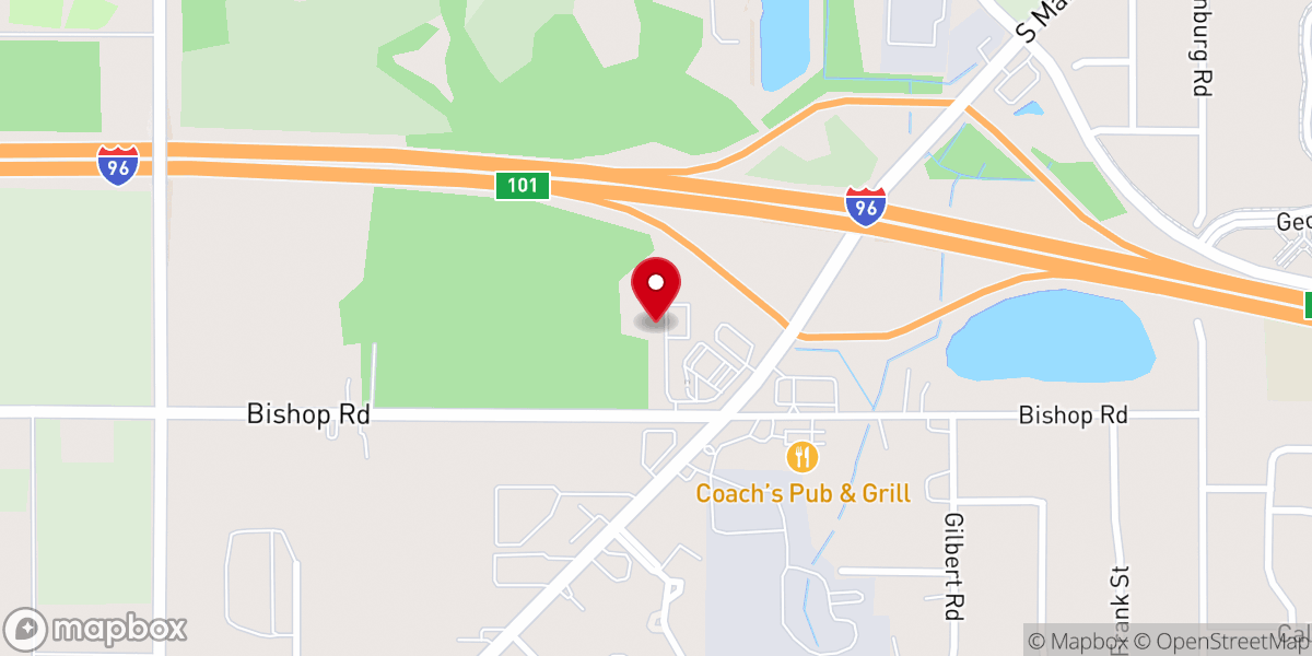 Map showing location of City Church