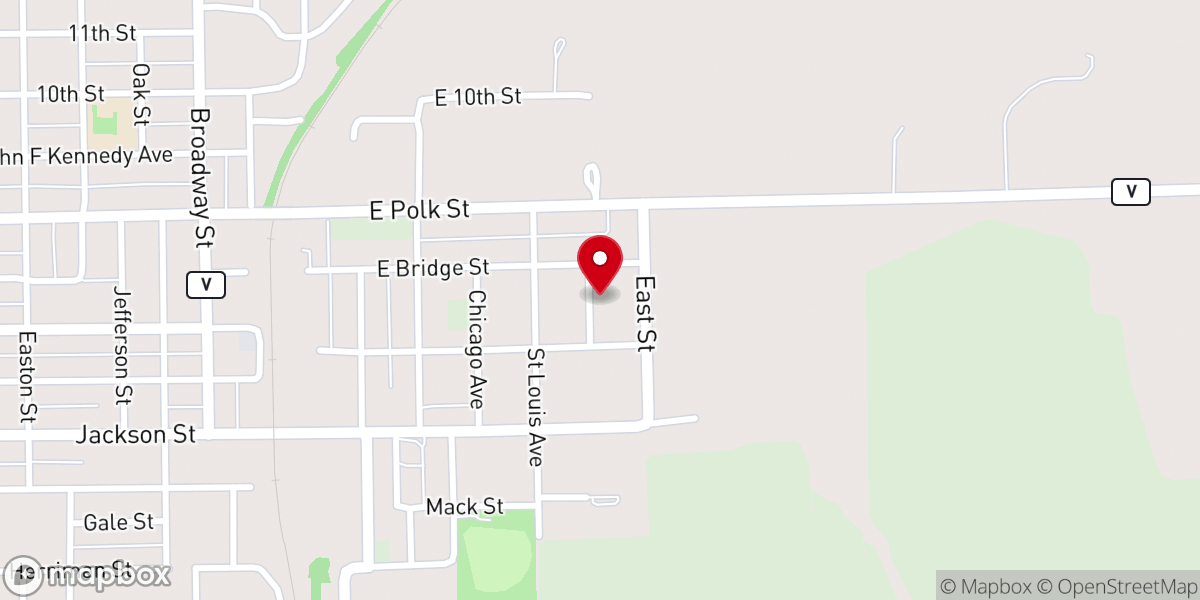 Map showing location of Highview Baptist Church