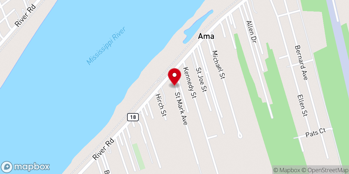 Map showing location of Perpetual Adoration Chapel