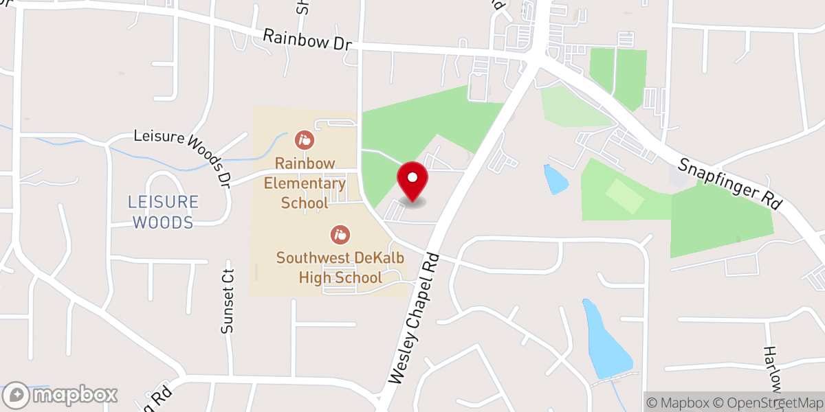 Map showing location of Beulah Church of Christ Hlnss