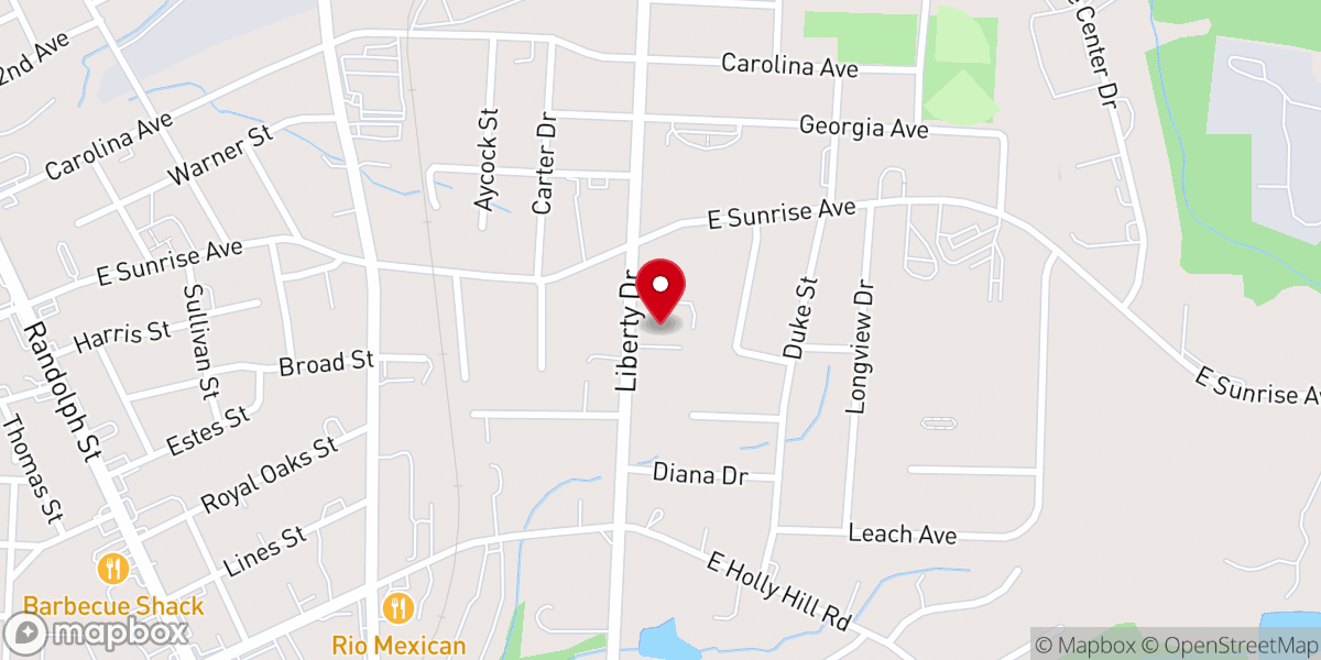 Map showing location of New Beginnings United Methodist Church