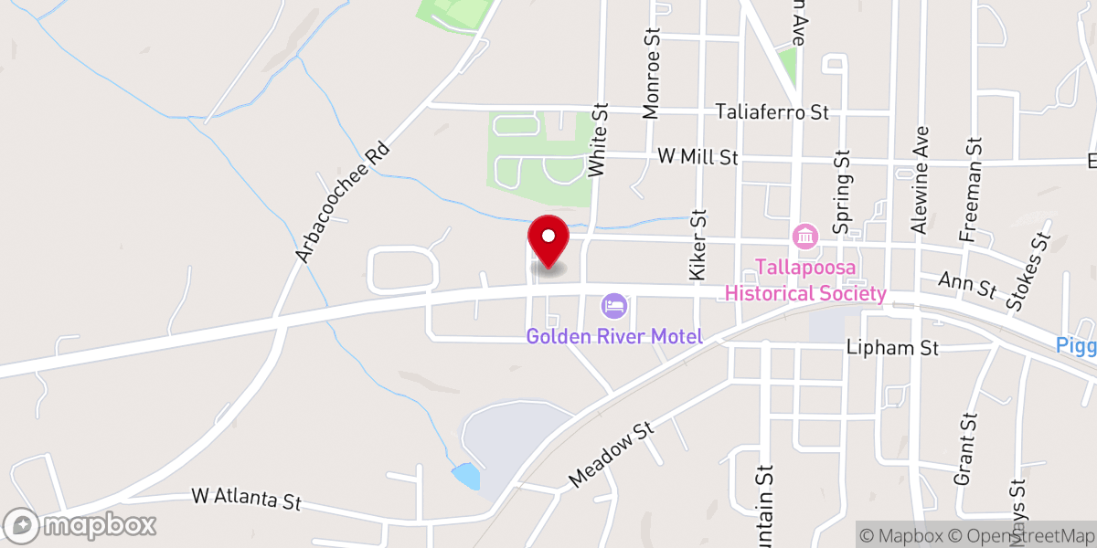 Map showing location of West View Baptist Church