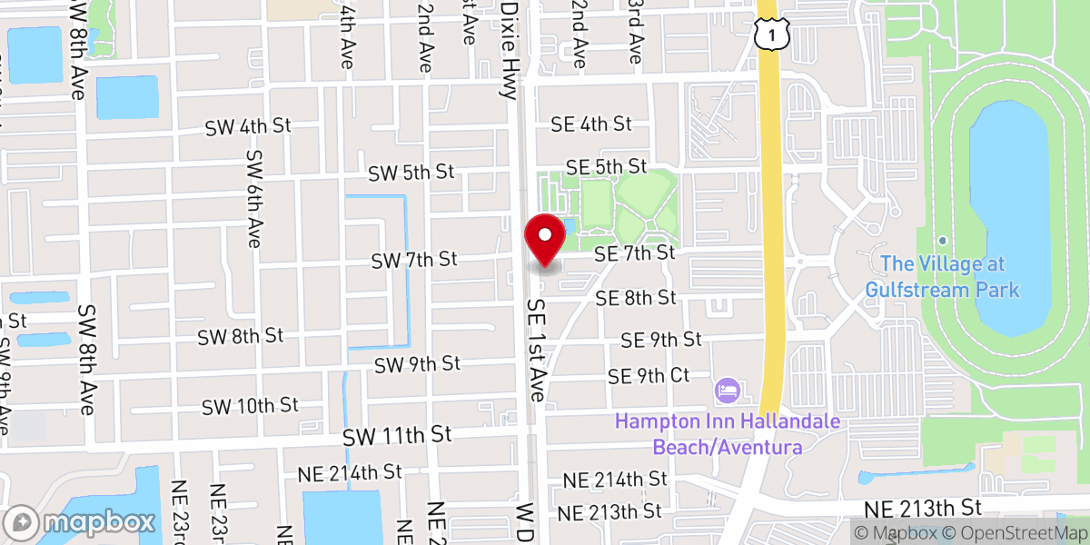 Map showing location of Maranatha Christian Church (MARANATA HALLANDALE)