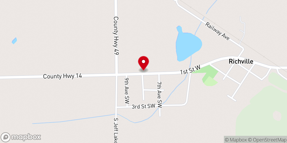Map showing location of saint paul lutheran church lcms