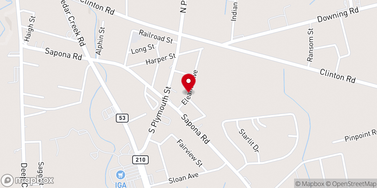 Map showing location of Unity Grove Memorial Church Inc