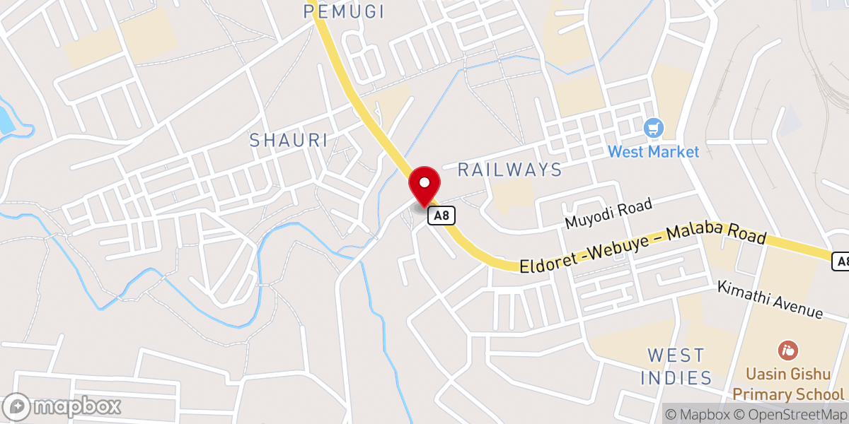 Map showing location of Christian Growth Centre (CGC)