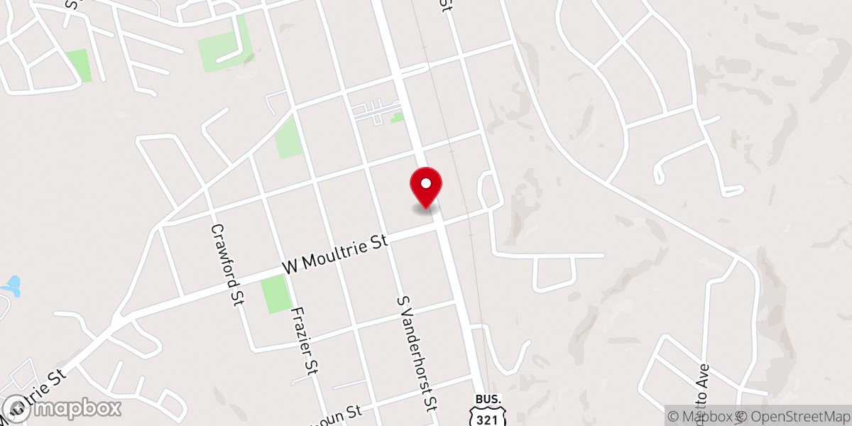 Map showing location of Christ Central Community Center