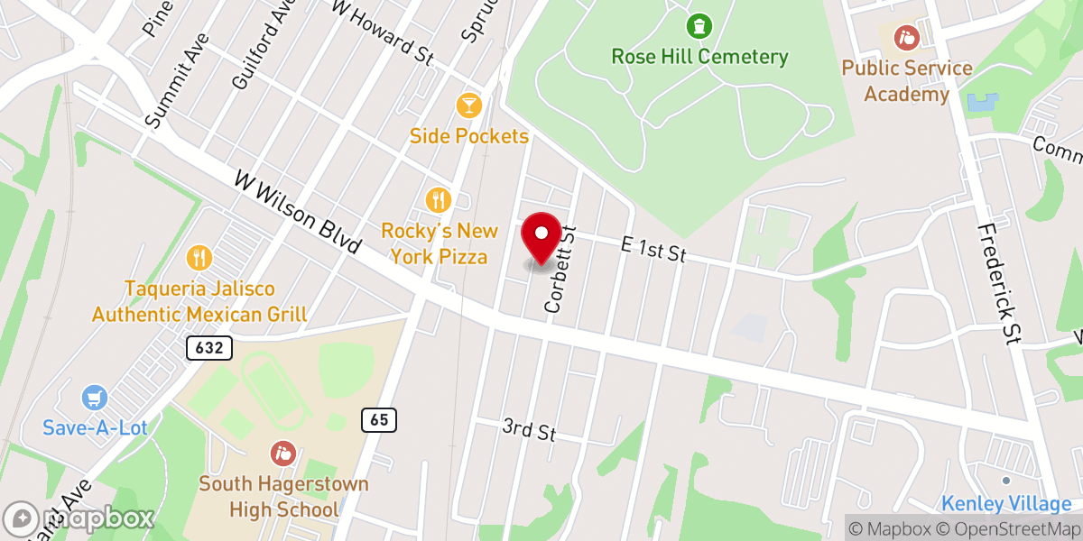 Map showing location of Grace Reformed Fellowship