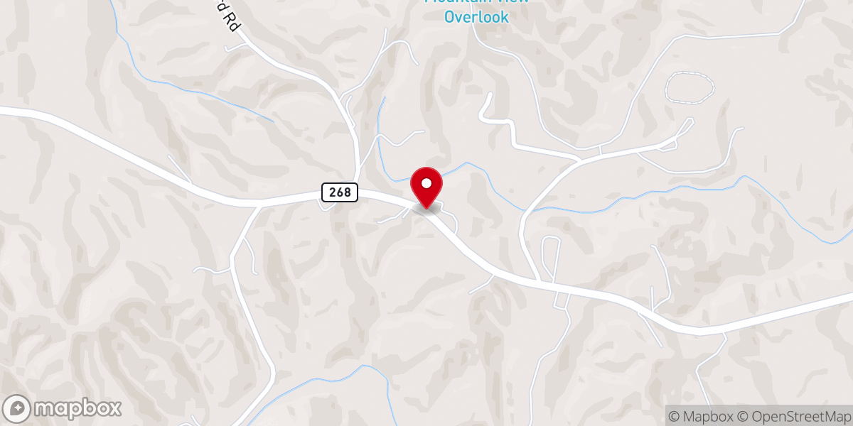 Map showing location of Sharon Walker Baptist Church