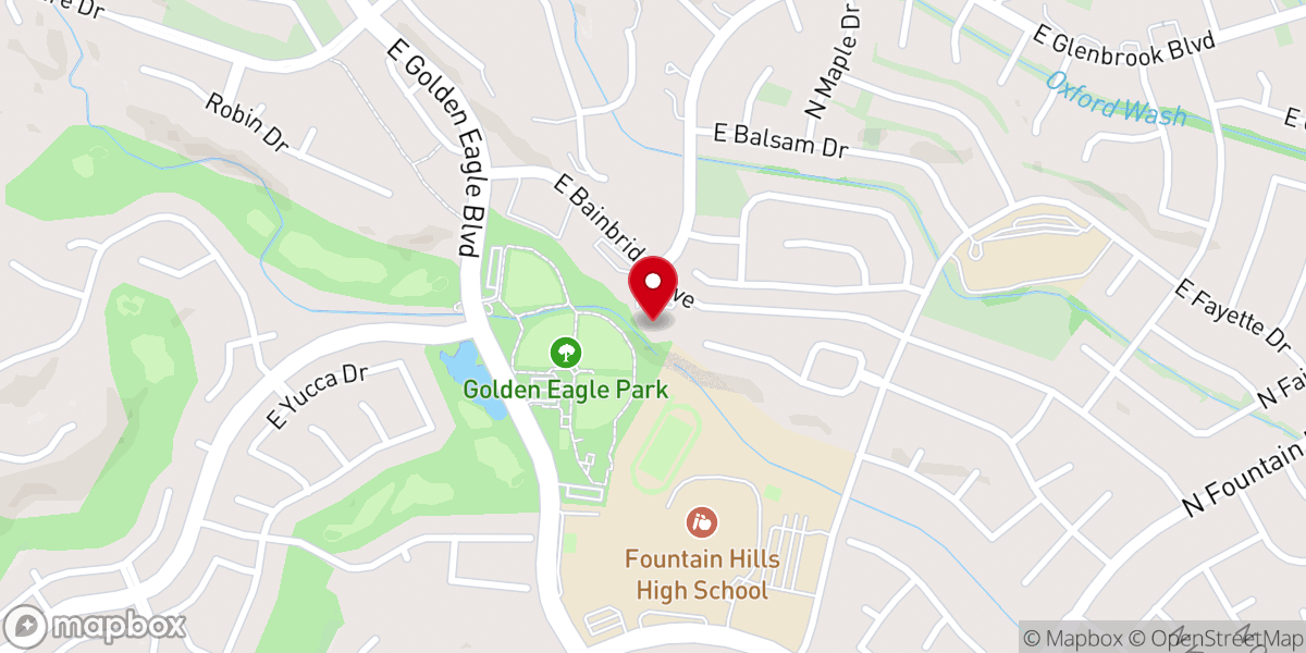 Map showing location of Christ's Church of Fountain Hills