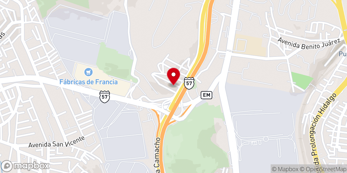 Map showing location of Iglesia Cristiana Evangelica Resurrección