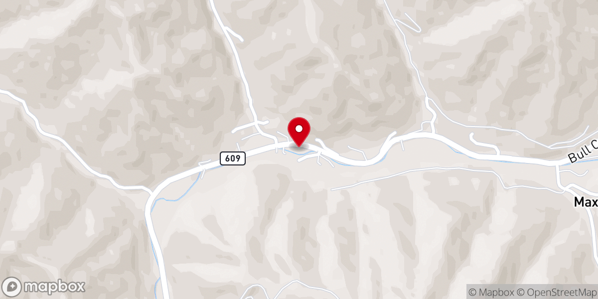 Map showing location of Danny Hess Ministries