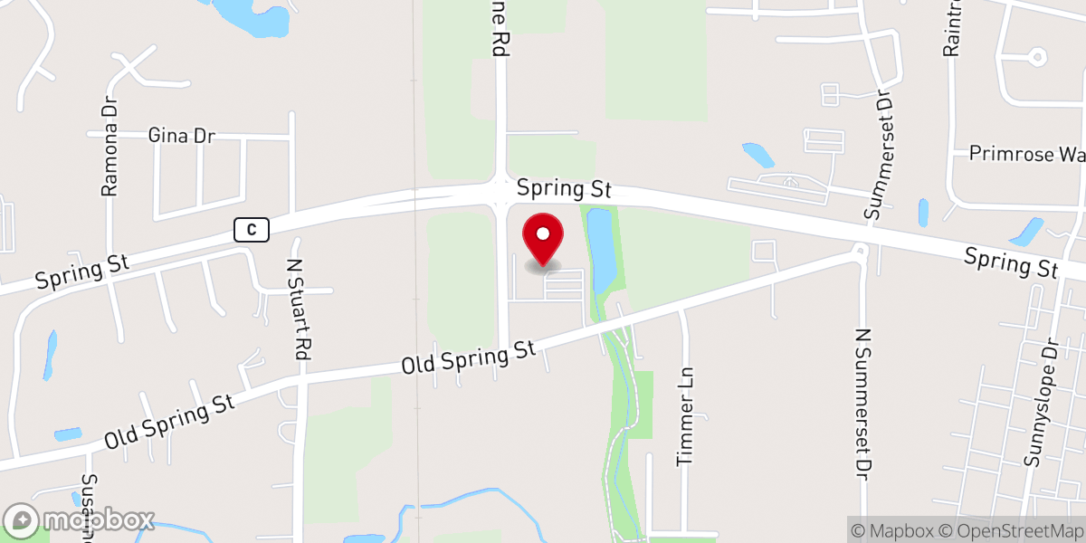 Map showing location of Racine Assembly Of God