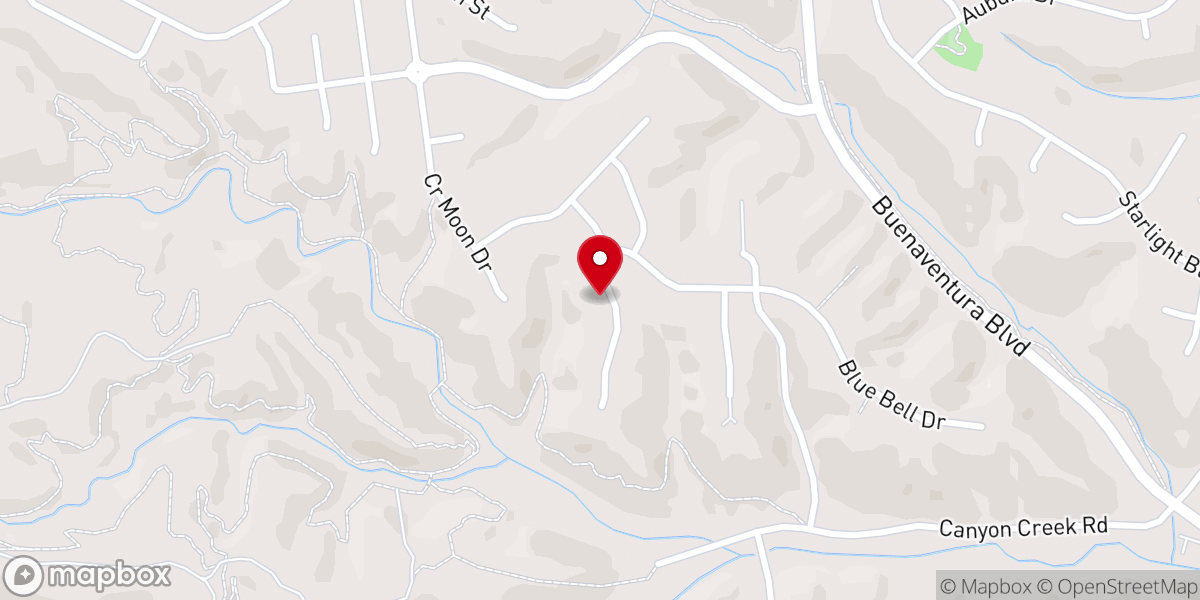 Map showing location of Bethel Music