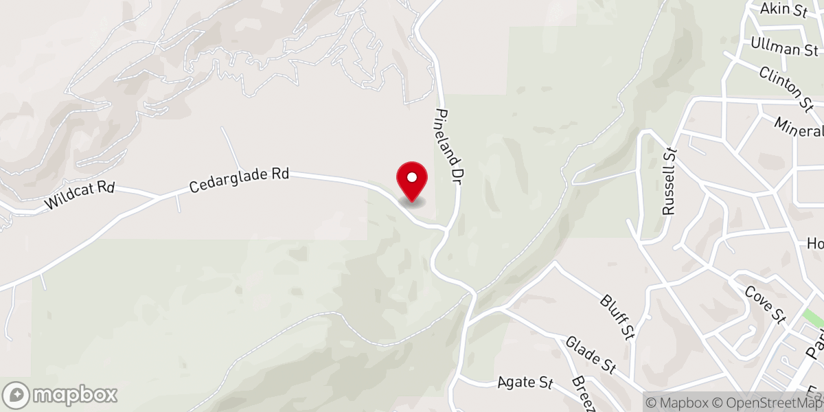 Map showing location of Cherokee Chief Indian Ministry Inc