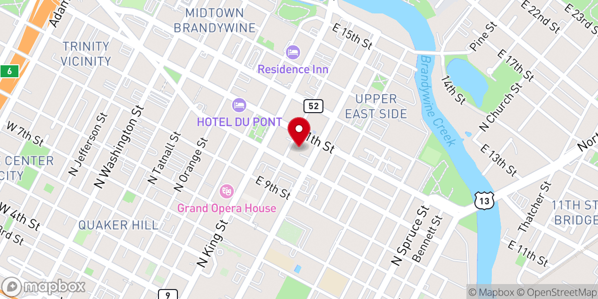 Map showing location of St. Joseph Catholic Church