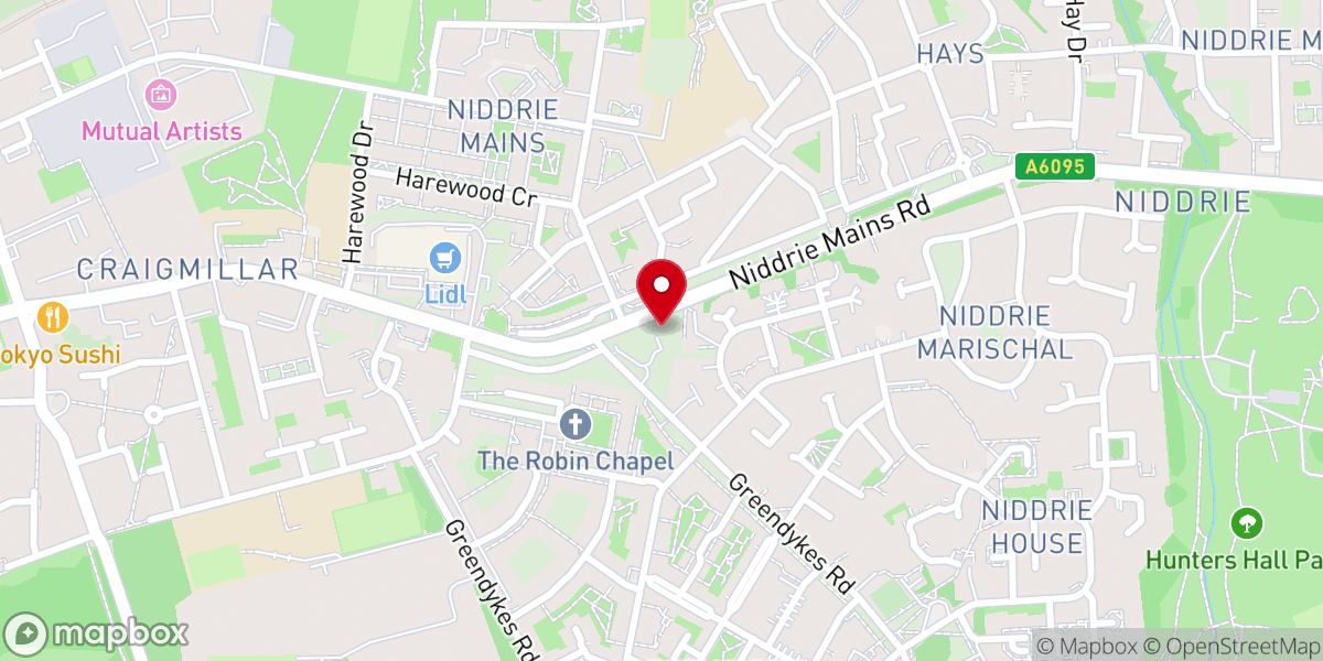 Map showing location of St. Teresa of Lisieux RC Church