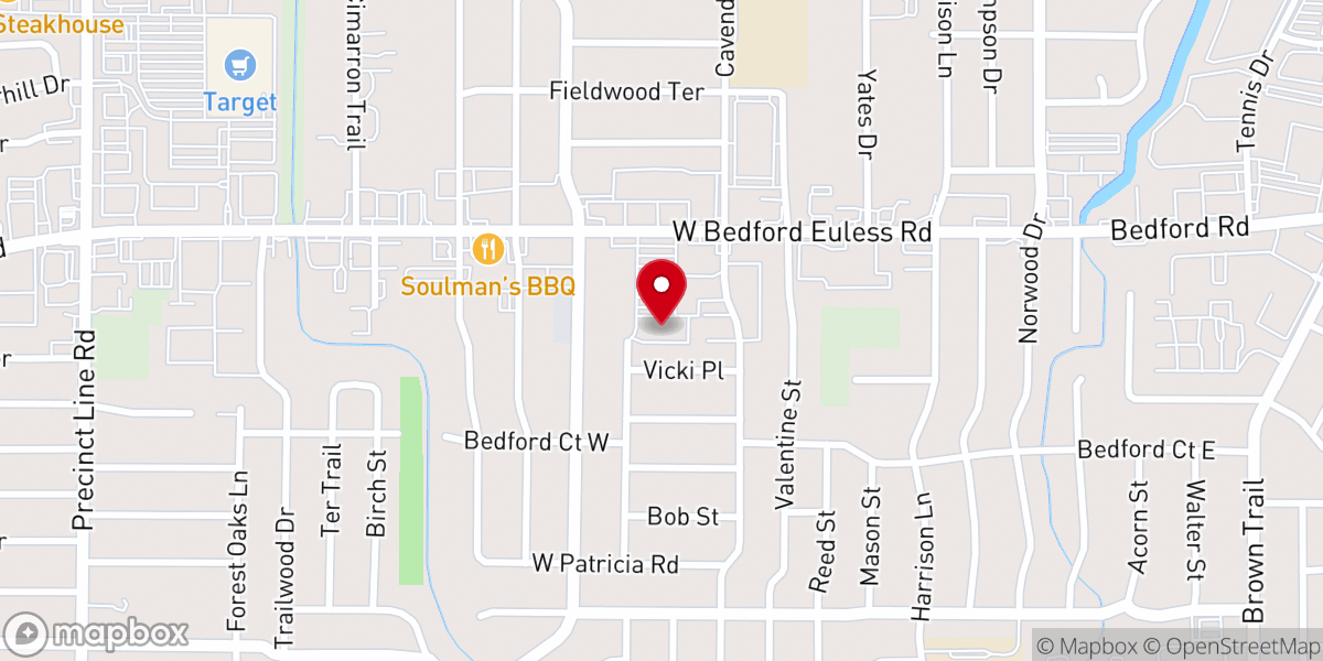 Map showing location of All Nations Church / Dallas