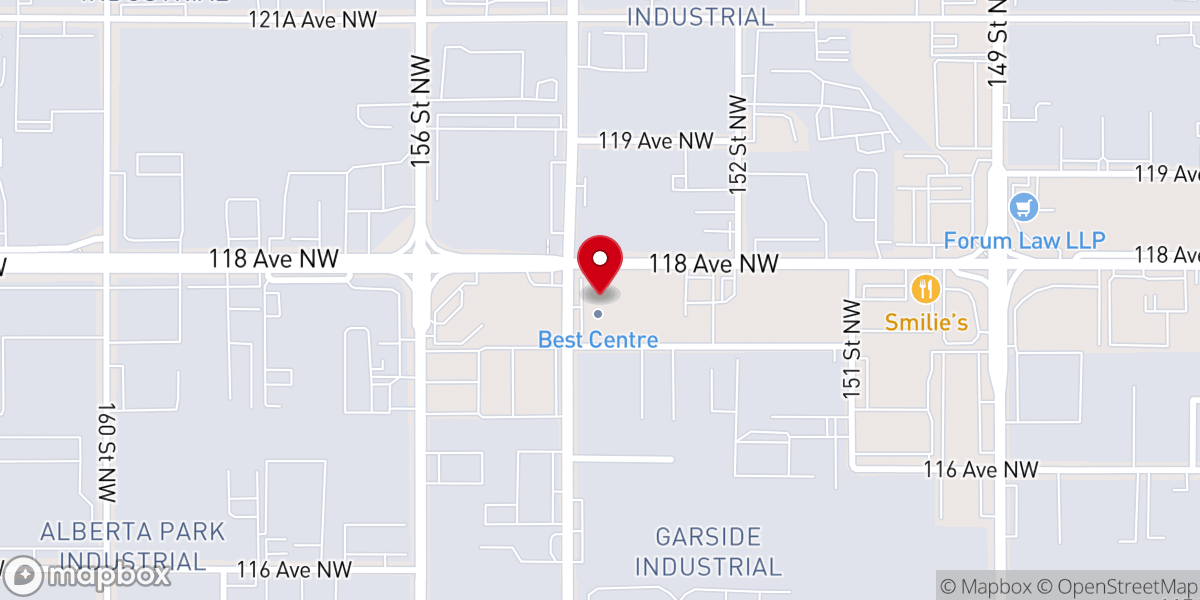 Map showing location of The Summit Church - Edmonton