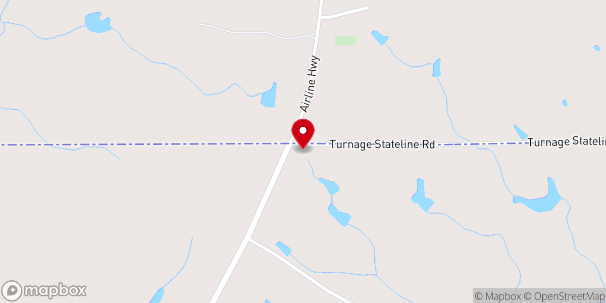 Map showing location of New State Line Church
