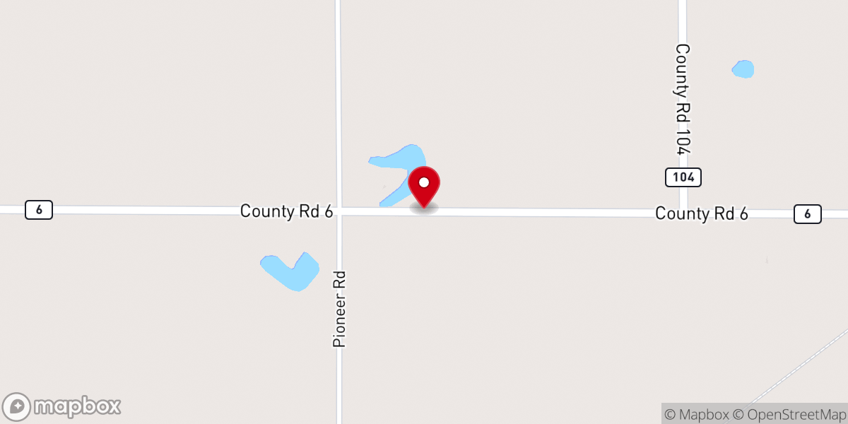 Map showing location of Elim Lutheran Church-Blackhoof