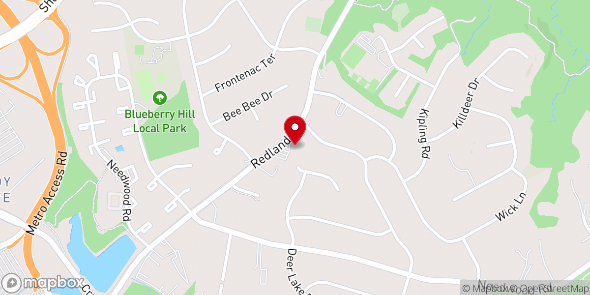 Map showing location of Neighborhood Church