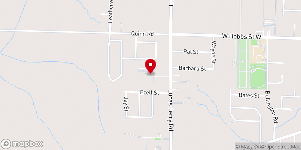 Map showing location of Berea Baptist Church