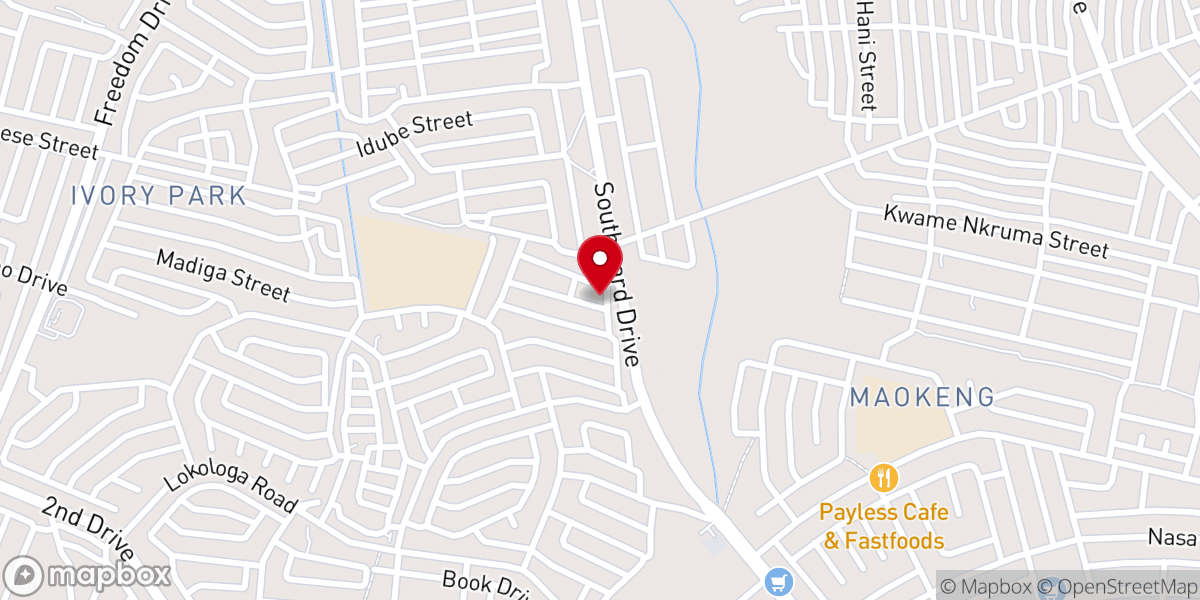 Map showing location of Light House Apostolic Church