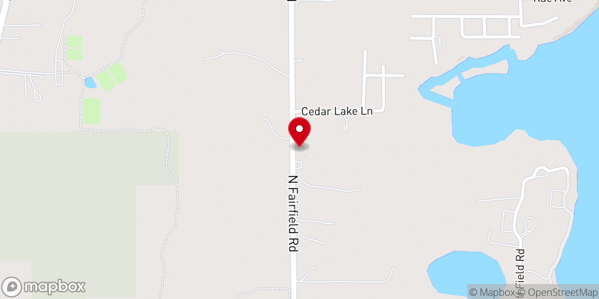 Map showing location of Calvary Chapel of Lake Villa