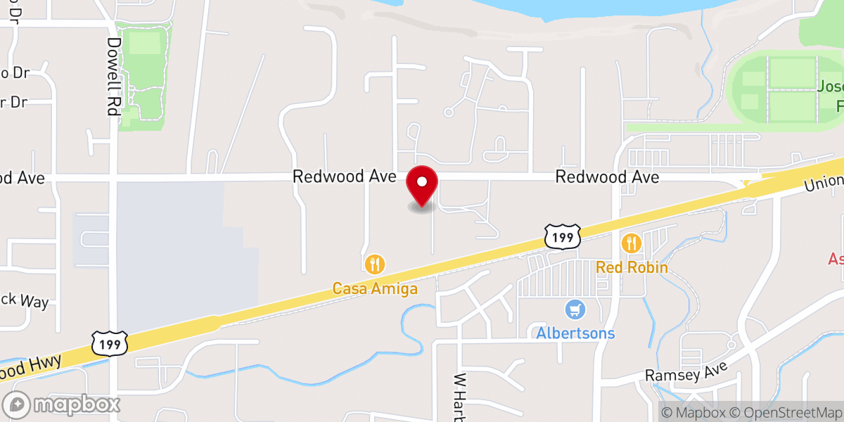 Map showing location of Cascade Christian Fellowship