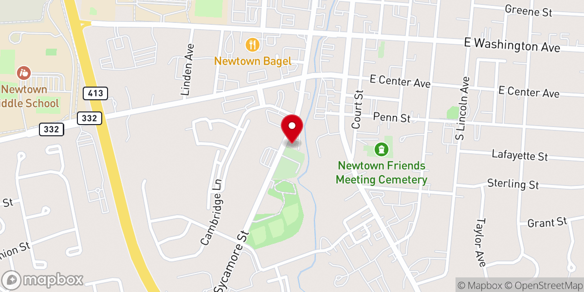 Map showing location of The Olde Church of Saint Andrew