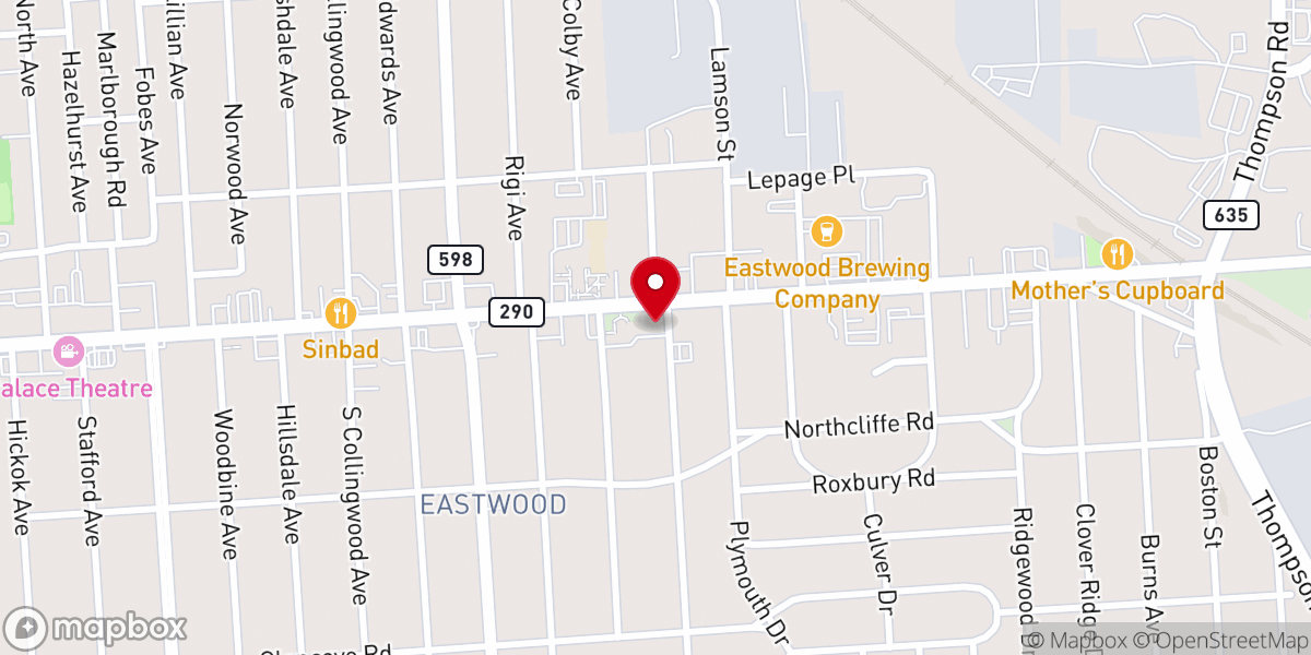Map showing location of American Baptist Churches of New York State