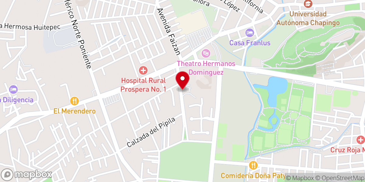 Map showing location of Iglesia De Jesucristo Palabra Miel Central