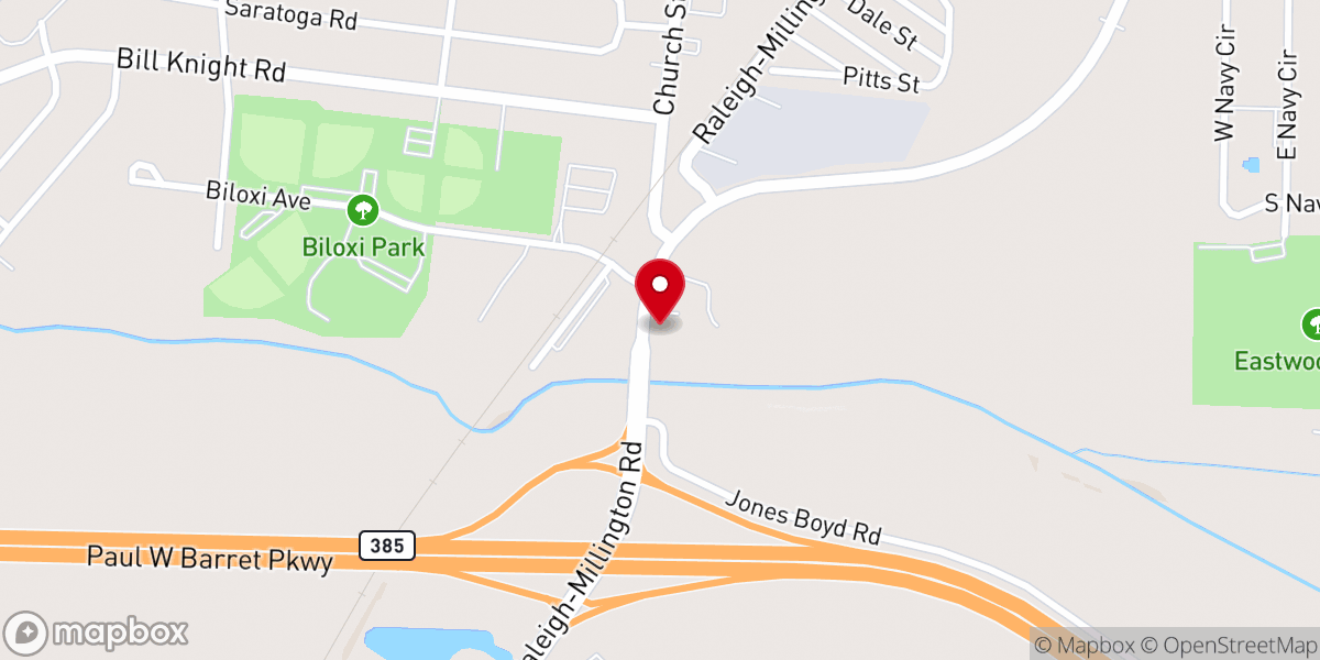 Map showing location of Millington Church of God