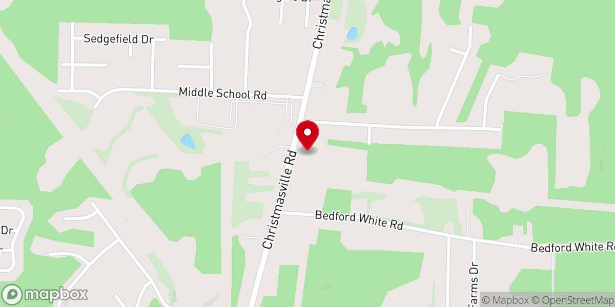 Map showing location of Grace Point Church