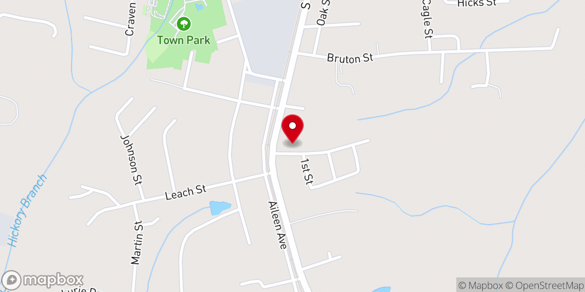 Map showing location of Southside Church