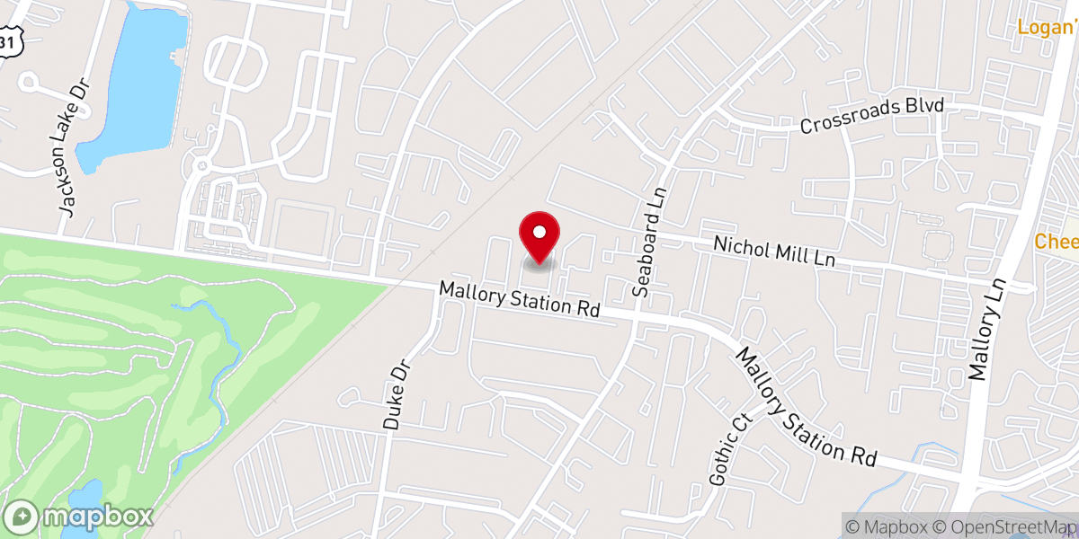 Map showing location of Aspen Grove Christian Church